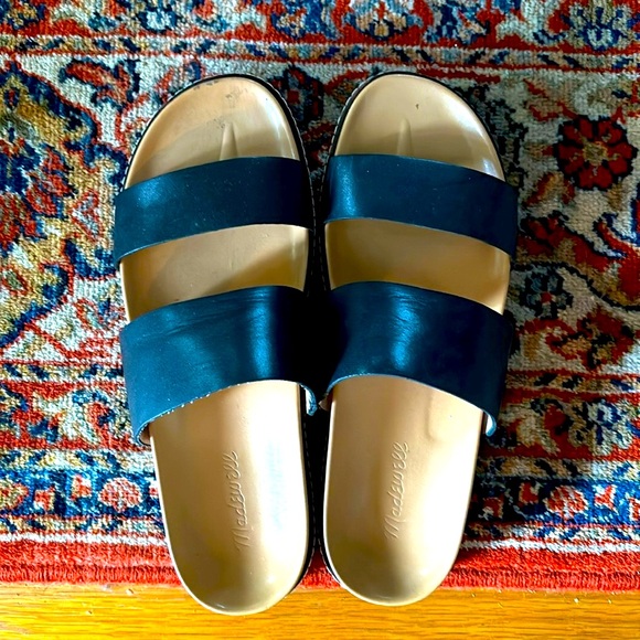 Madewell leather two-strap slides - Picture 3 of 7